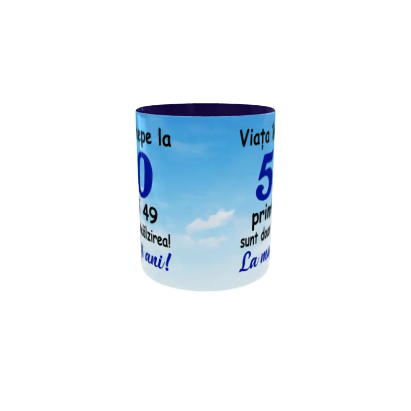 Viata incepe la 50, cana ceramica, 330ml, cgs1820